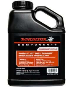 Winchester StaBall HD Smokeless Gun Powder 1lb - Heavy-Duty, Temperature-Stable Ball Powder for Big Bullets