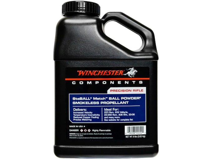 Winchester StaBall Match Smokeless Gun Powder 1lb — Match-Grade Consistency for Precision Shooters