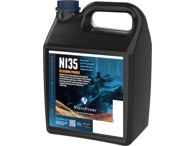 Vihtavuori N135 Smokeless Gun Powder - Versatile Precision for Medium to Large Rifle Cartridges